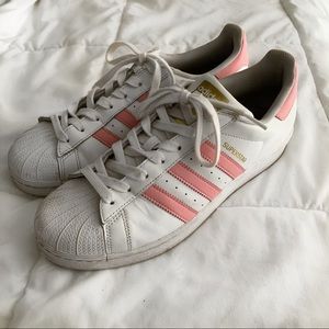 Pink Adidas Superstars
